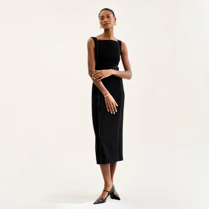 Carmela Streamline Dress in Black