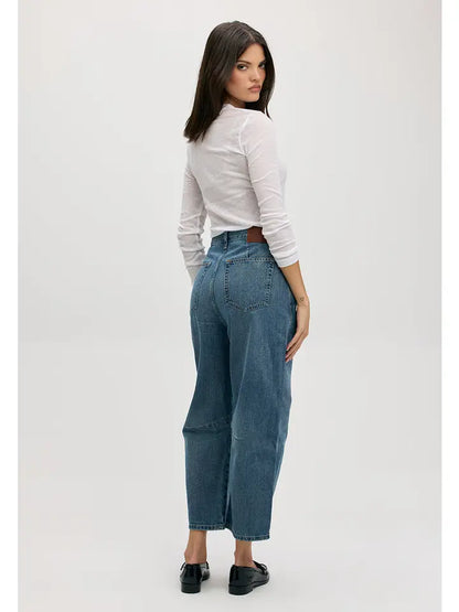 Relaxed Barrel Denim in Blue