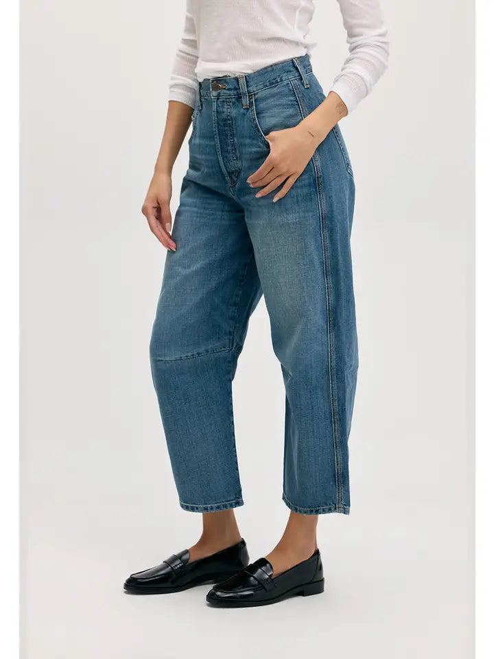 Relaxed Barrel Denim in Blue